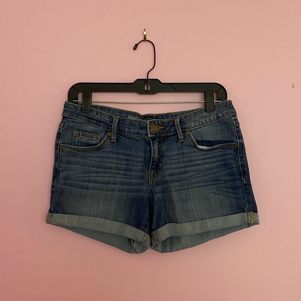 Target Mossimo Mid Rise Midi Denim Shorts